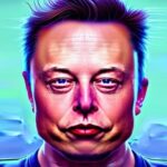 Lustiges Elon Musk-Gesicht